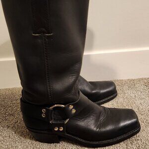 Frye Harness 12R Women's Black Leather Boots